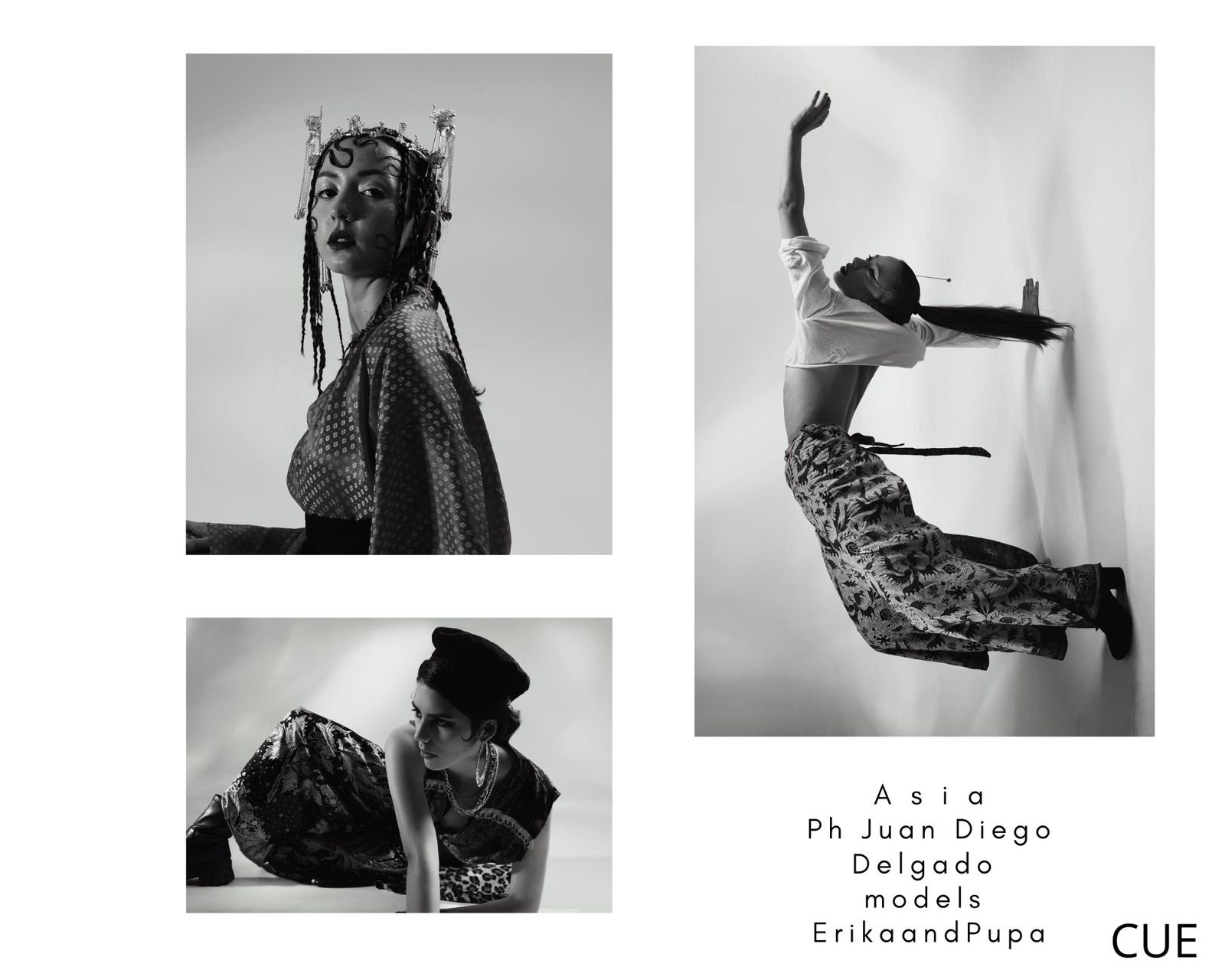 Modelo en producción editorial de moda independiente y consciente curada por Anaquel